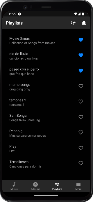 Playlist Screen